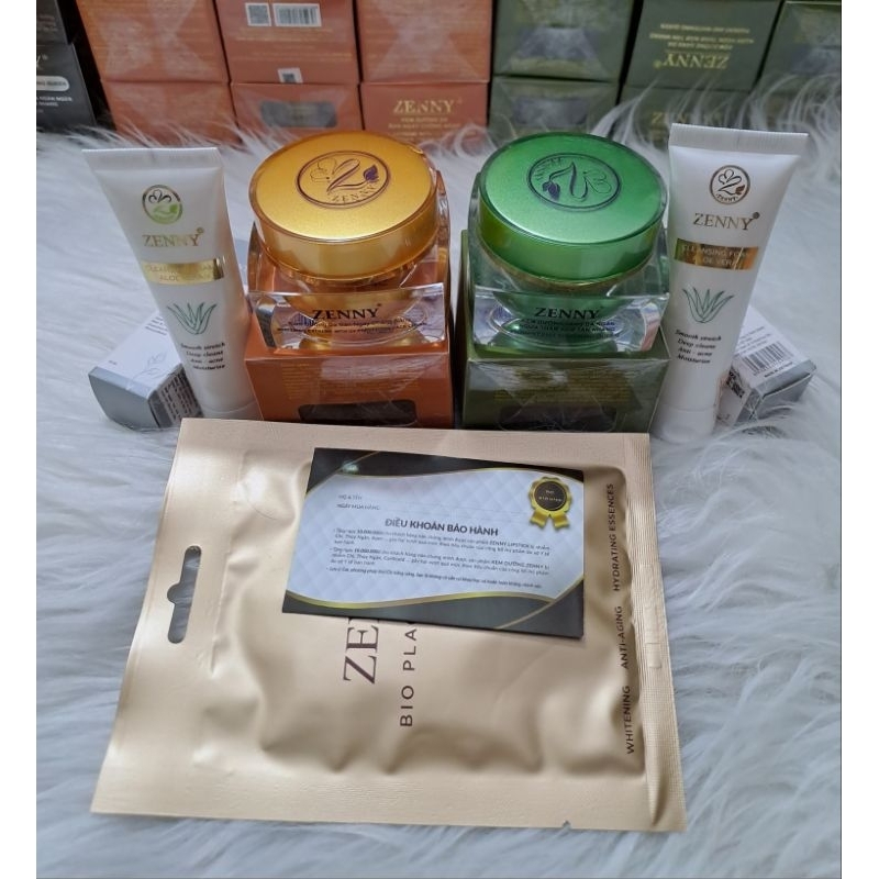 Kem zenny( tặng son,2 serum, 1sữa rửa  mặt , mặt nạ cam kết chính hãng