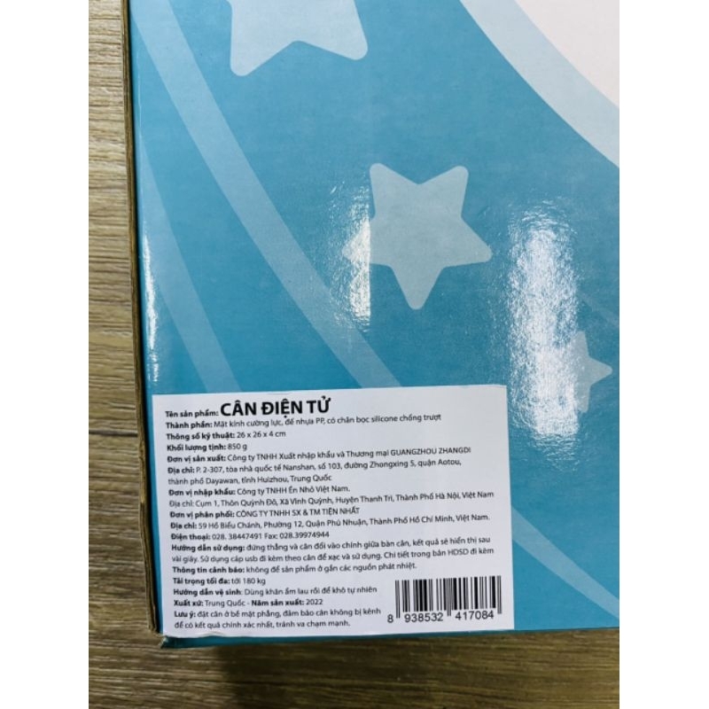 Cân điện tử hàng khuyến mãi từ sữa NAN