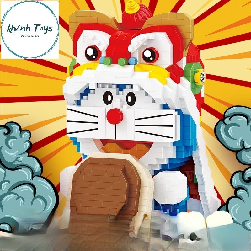 Đồ Chơi Lắp Ráp LeGo Mô Hình Doraemon Con Lân Bánh Rán Side Vừa ( Hàng Có Sẵn )