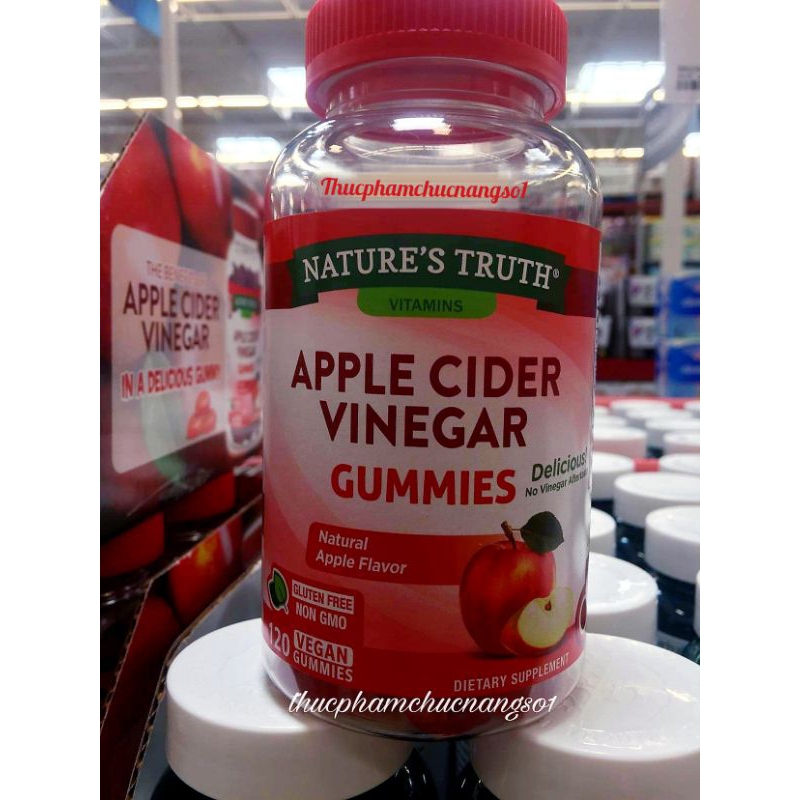 Apple Cider Vinegar Giấm Táo Giảm Cân, Detox, Đẹp Da Cam Kết Chính Hãng