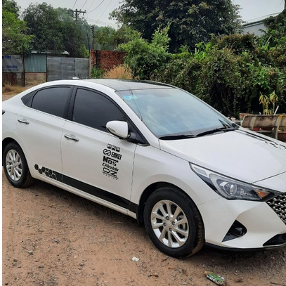 Tem dán sườn xe và dán nắp capo phong cách thể thao ms001