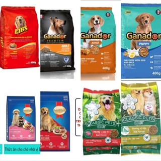 Thức ăn hạt cho chó fibs, ganador, smartheart, classic pet 400g, hạt cho chó con, chó trưởng thành nhiều vị