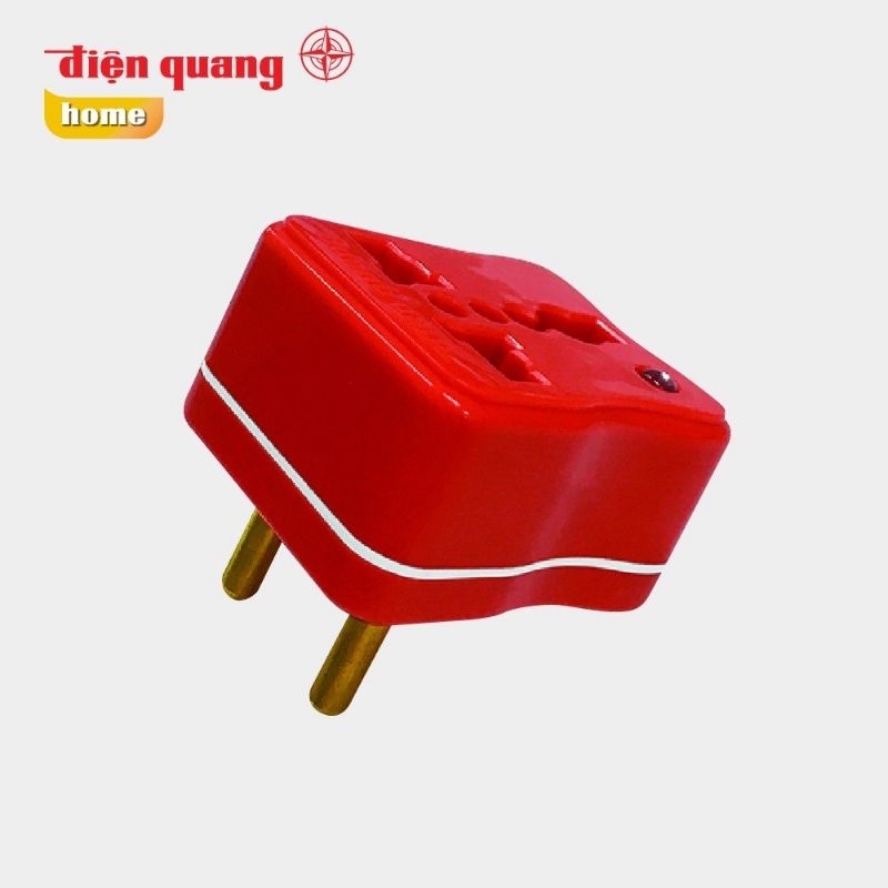 Phích cắm chuyển Điện Quang (3 chấu sang 2 chấu)