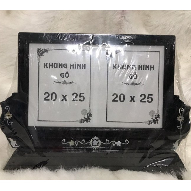 Khung gỗ thờ đôi 20x25 (Ngang 40 Cao 25 )