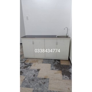 Tủ bếp có sẵn bồn rửa. vòi inox 304