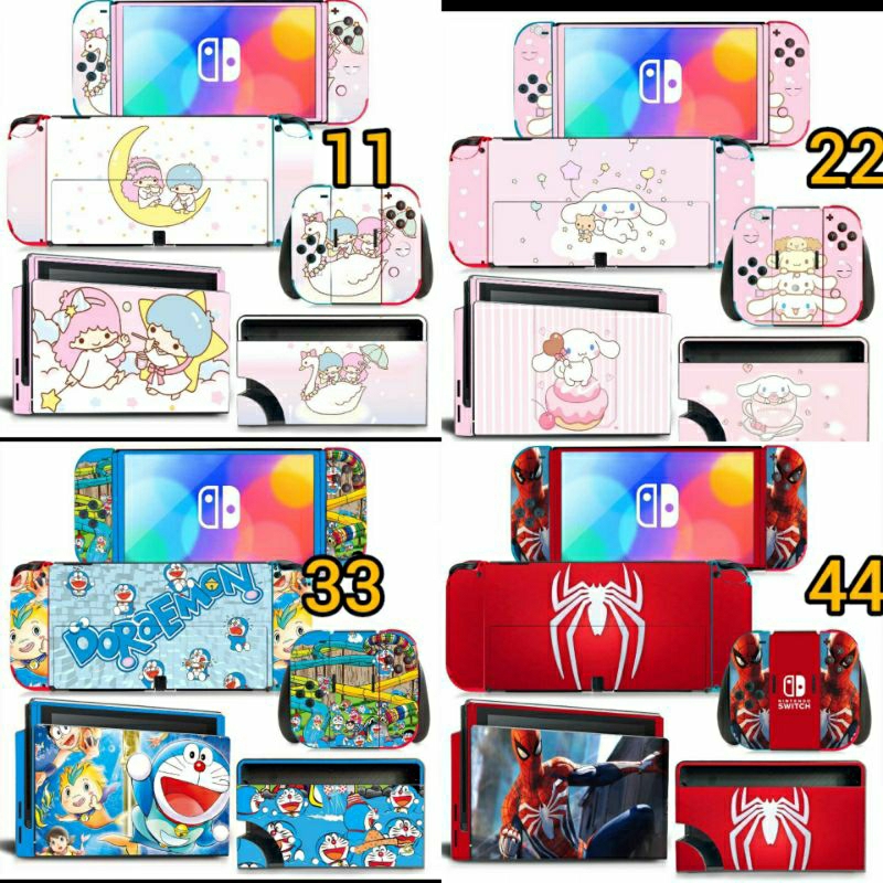 Dán skin thân máy và dock xuất hình Nintendo Switch Oled tự chọn