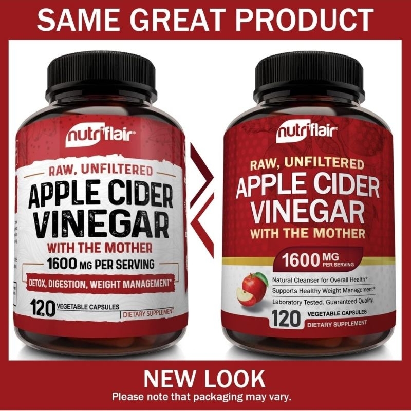 Viên uống dấm táo NUTRIFLAIR APPLE CIDER VINEGAR