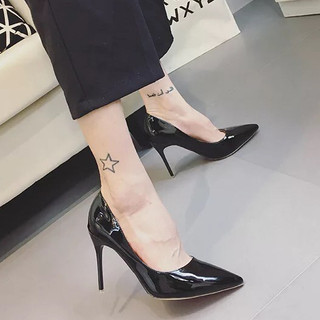 Giày nữ giày cao gót nhọn Basic Gót cao 8 phân đế đệm cao su (tăng size) và cao gót mũi nhọn ND4 K3 đế đỏ (chuẩn size)