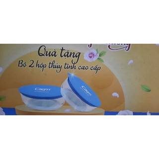 Bộ 2 Thố thủy tinh có nắp cao cấp( quà tặng caryn)