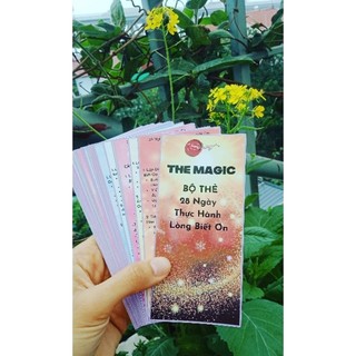 Bộ thẻ the magic - phép màu 28 ngày thực hành lòng biết ơn cao cấp