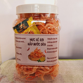 Mực xé sợi hấp nước dừa Hủ 500g