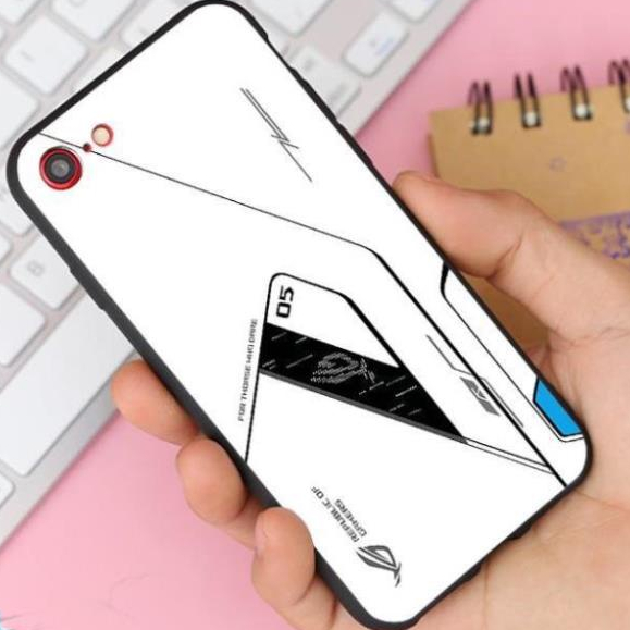 Ốp lưng kính cường lực iPhone 7, iPhone 8 - ROG Gaming