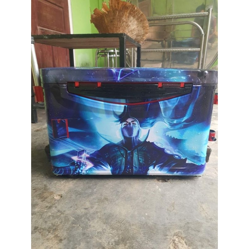 Decal dán thùng câu cá