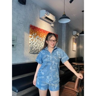 Sét đồ jeans hàng quảng châu hình xinh