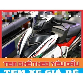 tem rời exciter 150 trắng đen đỏ mxking