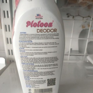 Dầu tắm Plotoon Deodor 300ml - Dành cho thú có mùi hôi