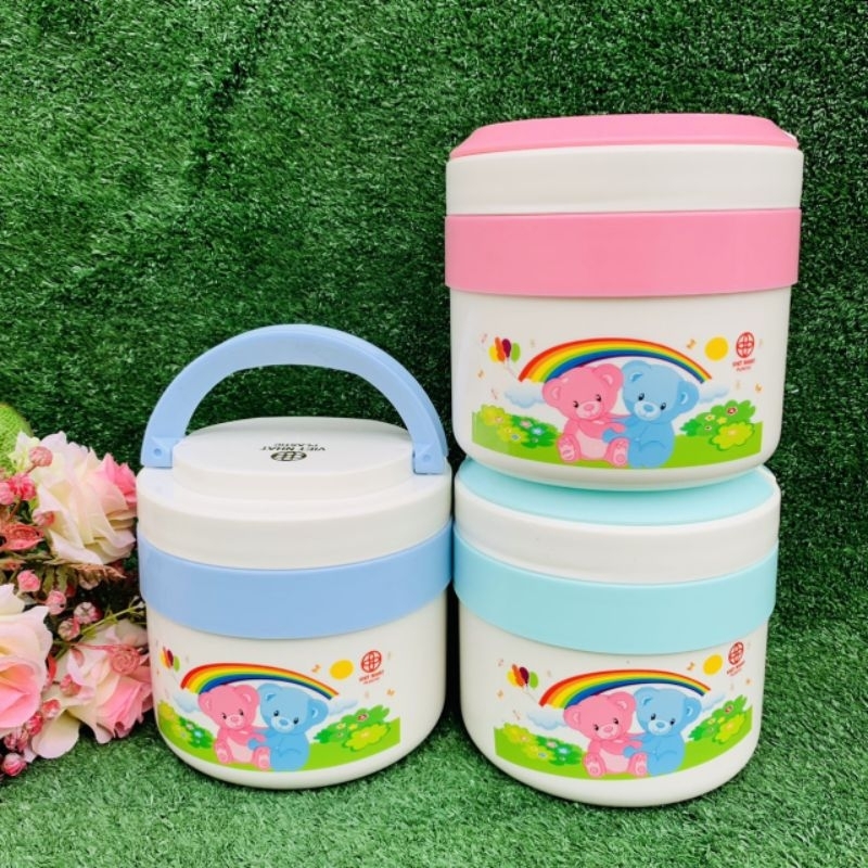 Cà mên giữ nhiệt lỗi inox Việt nhật 2 ngăn