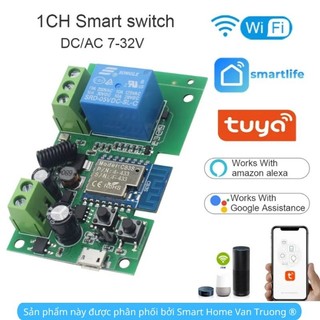 Công tắc bật tắt on/off wifi+rf 4CH cổng ra cho 4 bóng đèn riêng biệt .