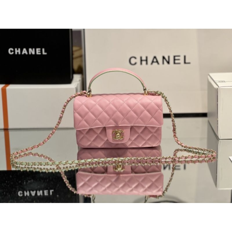 Túi xách nữ C.N mini mix màu phiên bản mới xinh dã man (hồng, trắng ,đen)sz20cm da mịn fullbox vip nam châm