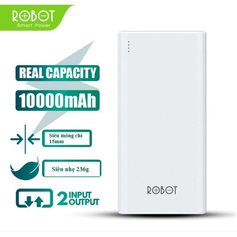 CÒN VÀI CÁI DỌN KHO SẠC DỰ PHÒNG LED 10000mAh ROBOT RT190 Hàng Nguyên SEAL Chính Hãng