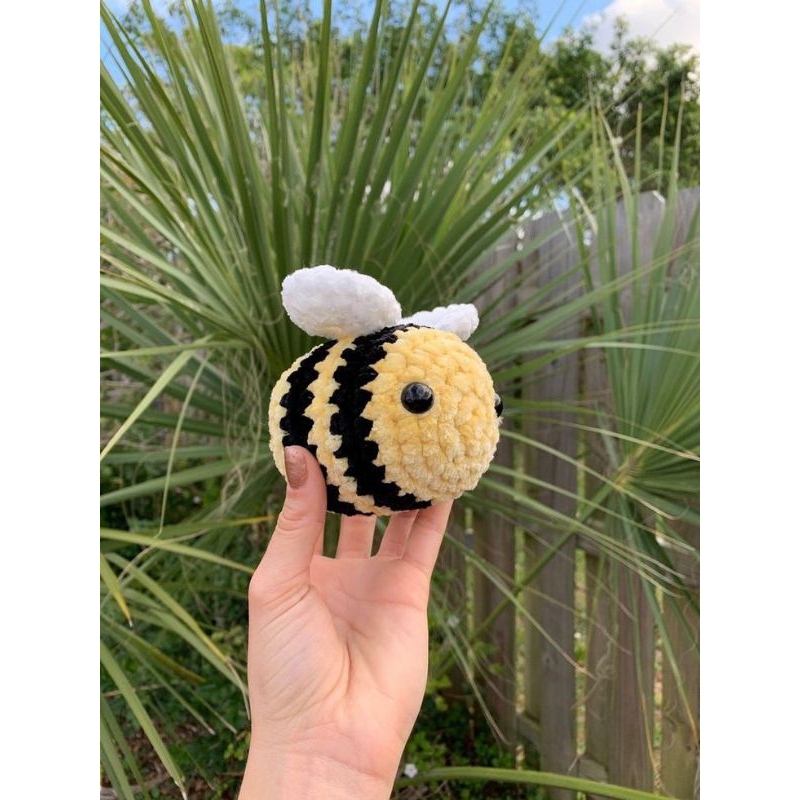 Móc khoá chú ong chăm chỉ bằng len handmade |🌻Hoa Hướng Dương Crochet|