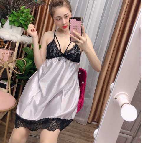 Đầm Ngủ Mặc Nhà Quyến Rũ BT Fashion, Video Thật  + Hình, Video Thật DN01