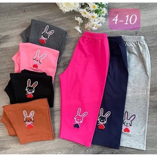 Quần ngố legging bé gái cotton co dãn mỏng mát size nhí 10-20kg