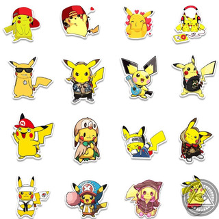 Miếng dán Sticker trang trí hình Pikachu dễ thương