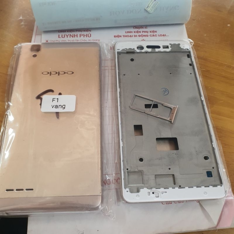 Vỏ oppo F1 A35 có khung sườn khay sim bộ nút BAO TEST ĐỔI TRẢ