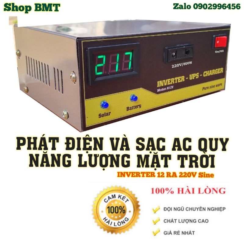 INVERTE sạc năng lượng mặt trời 220V Sine