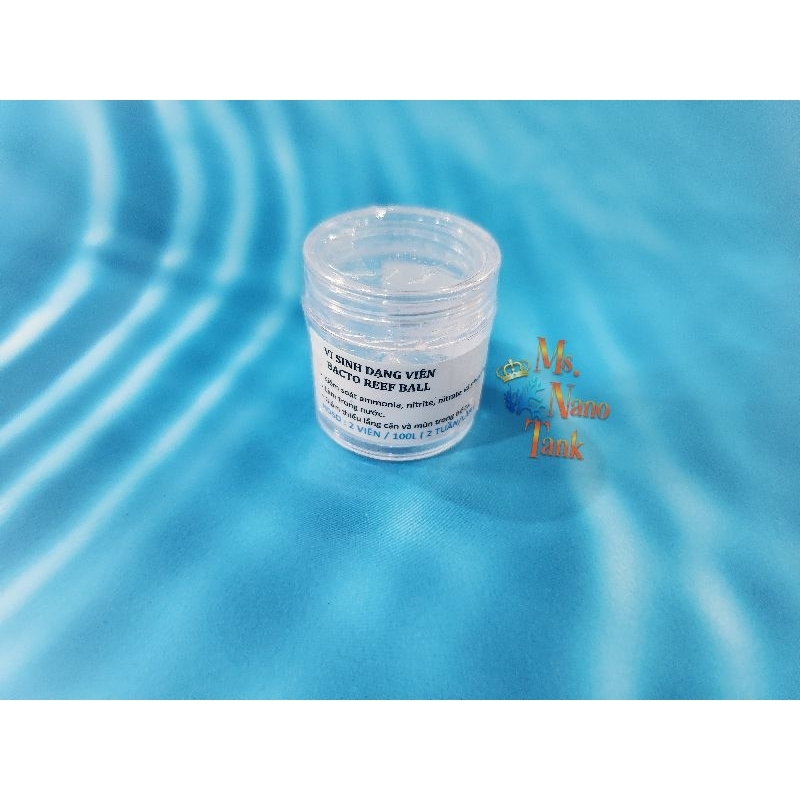 Vi sinh dạng viên cho hồ cá – Bacto Reef Ball - Chiết 5  Viên/ hủ.
