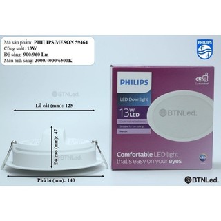 Đèn LED PHILIPS Âm Trần MESON G3 (594xx)