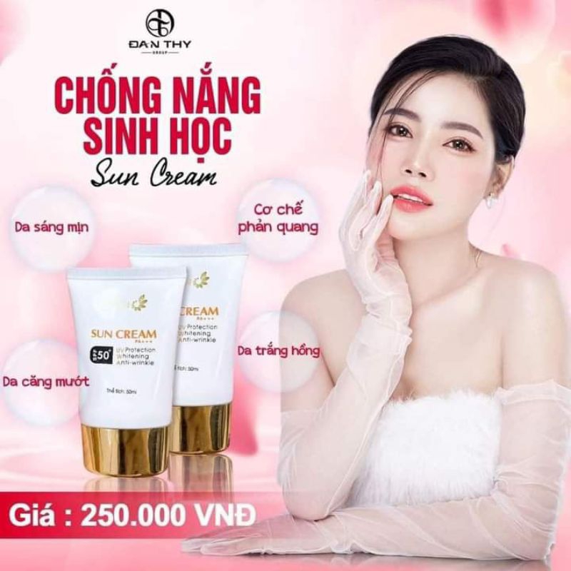 Kem chống nắng sinh học Sun Cream Lskin Đan thy