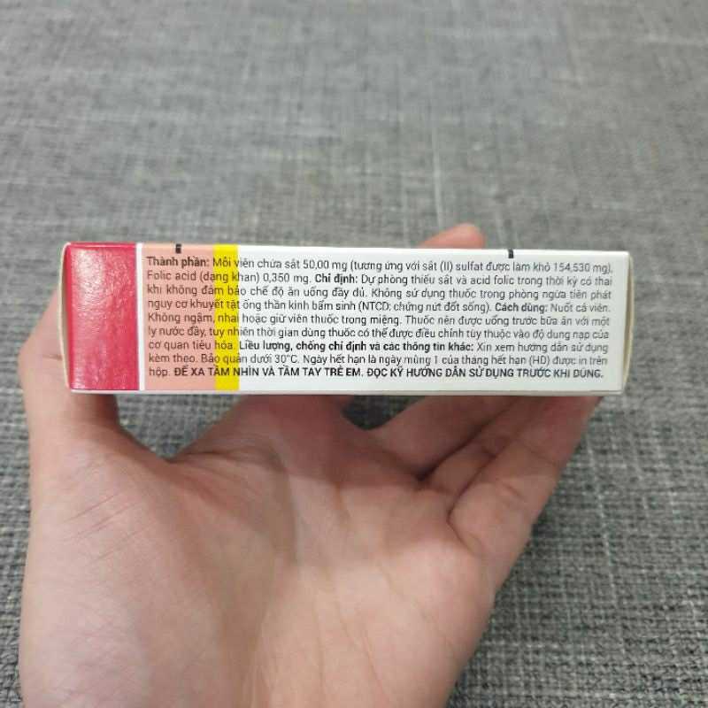 Viên bổ sung Sắt- acid Folic Tardyferon B9