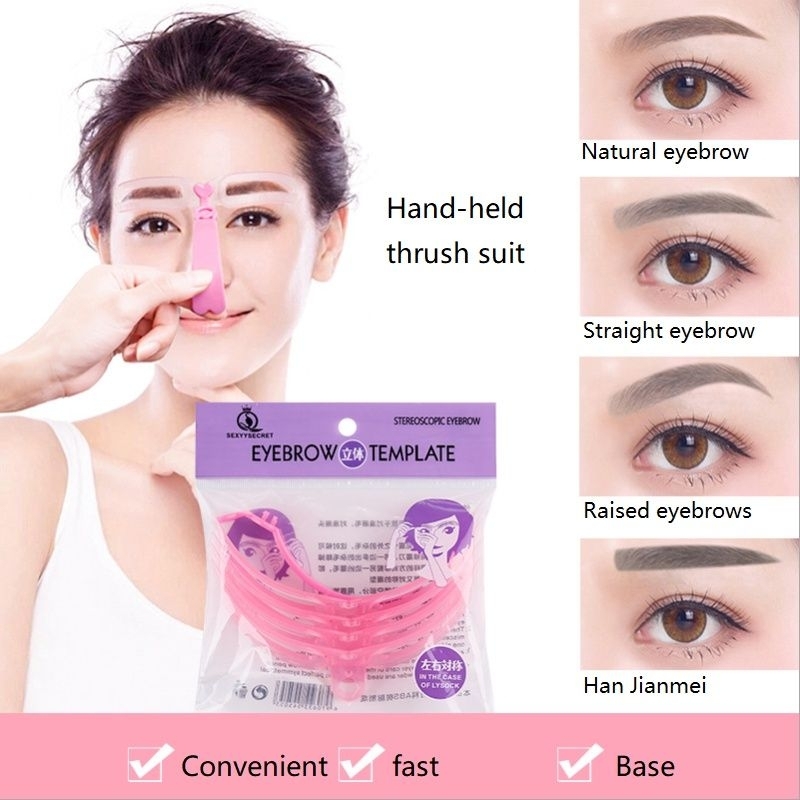 Bộ 4 Khuôn Kẻ Chân Mày Tái Sử Dụng