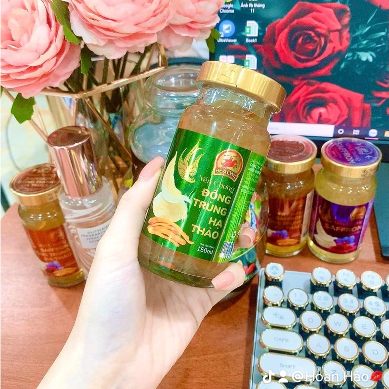Hộp yến chưng đông trùng hạ thảo Healwa  Bồi bổ sức khỏe giảm lượng cholesterol trong máu