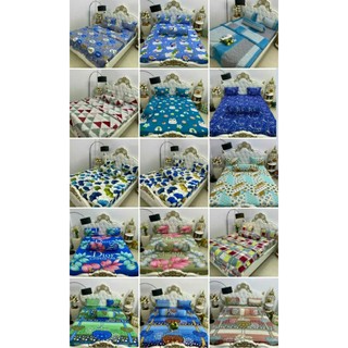 Drap thun lạnh hàn quốc combo 4 món size 1m6