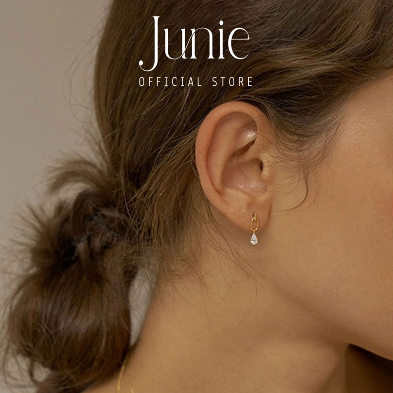Bông Tai Bạc JUNIE, Kiểu Dáng Mini Đơn Giản E-PRIMROSE