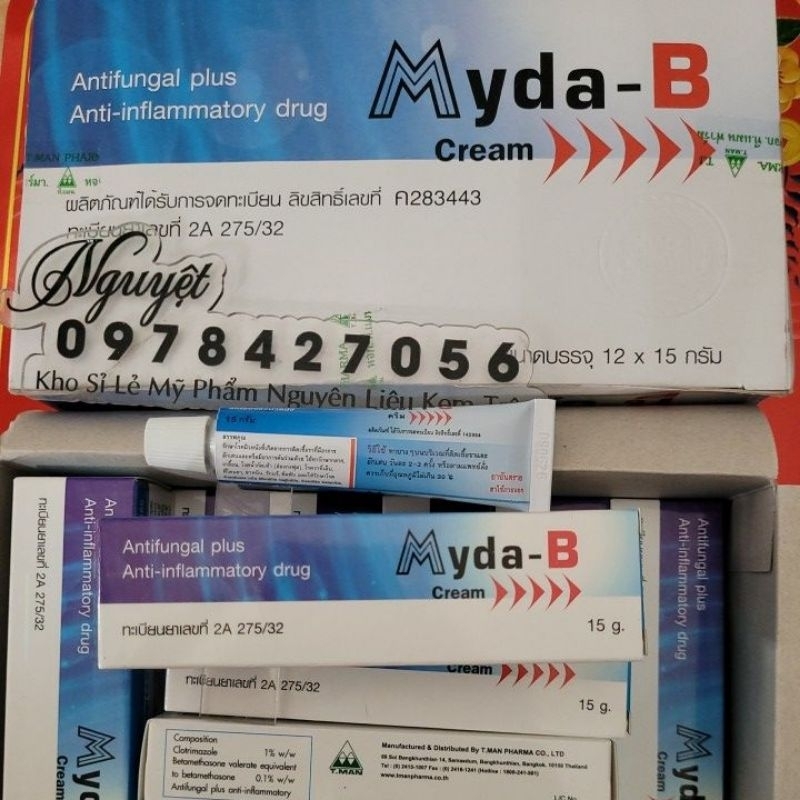 kem nám trắng da Myda-B 15g thái lan chính hãng