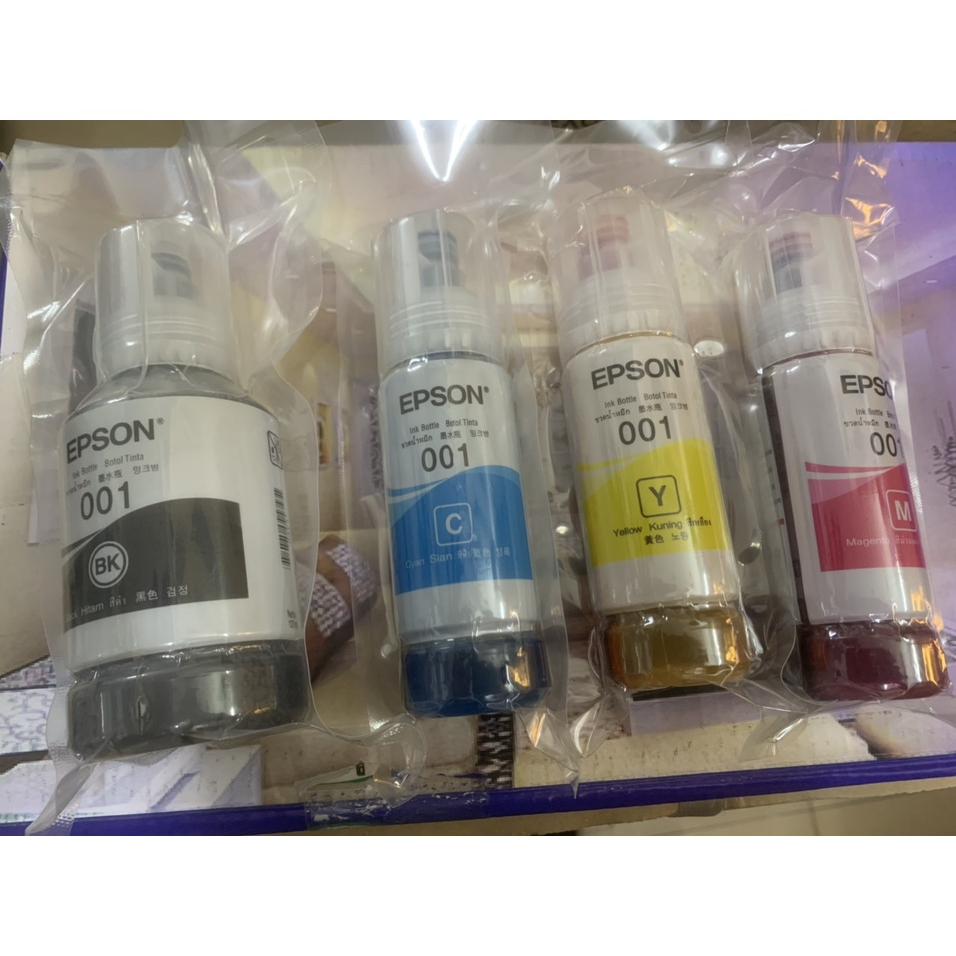 Mực epson 001 dùng cho máy in L4150/L4160/L4260/L4266/L6160/L6170/L6190/L6260/L6270/L6290 hàng nhập khẩu