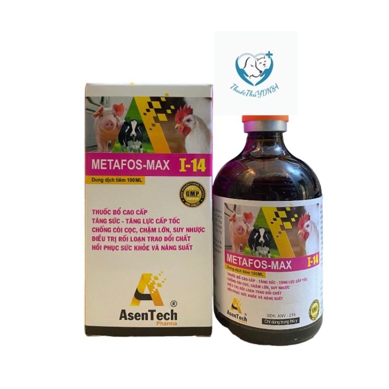 METAFOS MAX LỌ 100ML TĂNG SỨC, TĂNG LỰC PHỤC HỒI NHANH CHO GÀ ĐÁ
