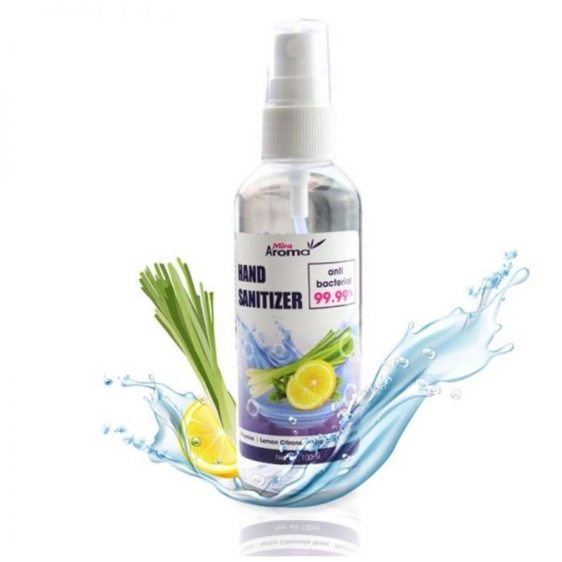 Nước Rửa Tay Khô Diệt Khuẩn Mira Aroma Hand Sanitizer 100ml, dưỡng ẩm, không làm khô da, giúp da tay luôn mềm mịn