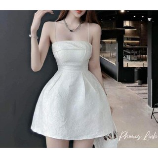 🌸Váy 2s gấm cúp ngực sang chảnh ❤️❤️ Váy  có  sẵn  nót  quần nh mn( Tặng kèm  TAG CÀI)