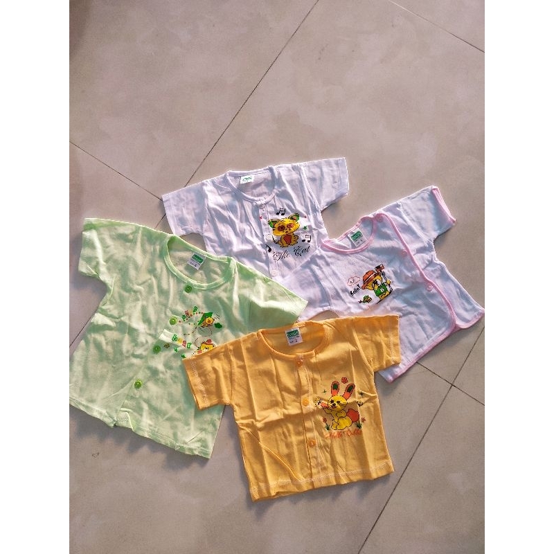 Áo sơ sinh tay ngắn (size 1-5 : 100% cotton)