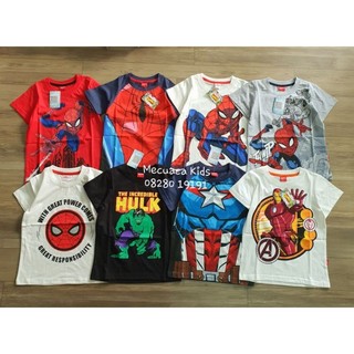 [3y-10y][TỔNG HỢP] Áo phông cộc tay cotton cho bé trai siêu nhân/người dơi/người nhện/người sắt/đội trưởng mỹ