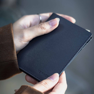 Ví da nam, nữ đựng thẻ card LUIS mini nhỏ gọn dáng đứng NewHope