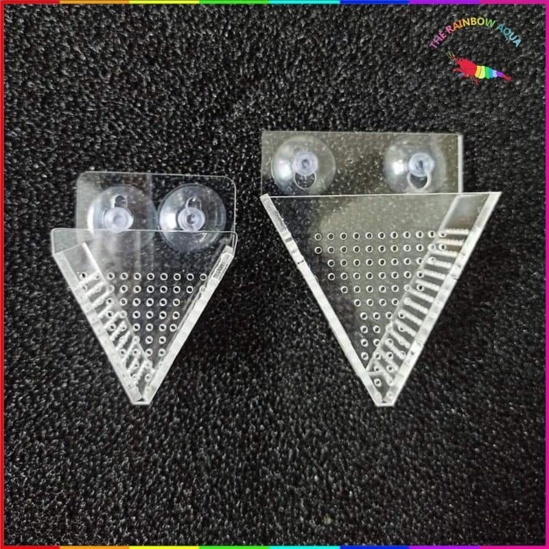 Cốc trồng cây thủy sinh tam giác, cốc trùn chỉ mica trong suốt đẹp