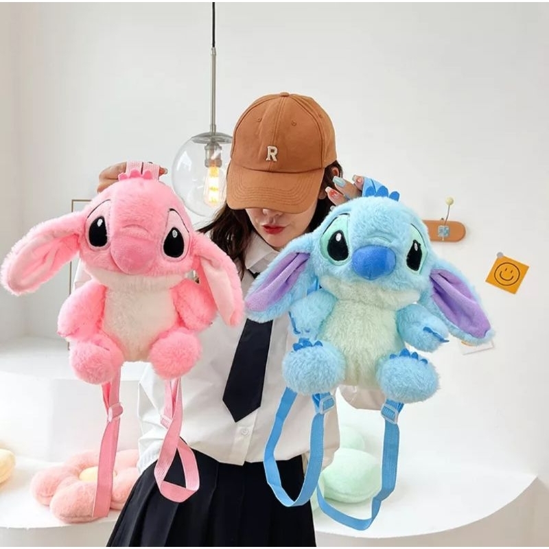 Ba lô gấu bông Stitch cute dễ thương, chú chó stitch hoạt hình hãng d.i.s.n.e.y