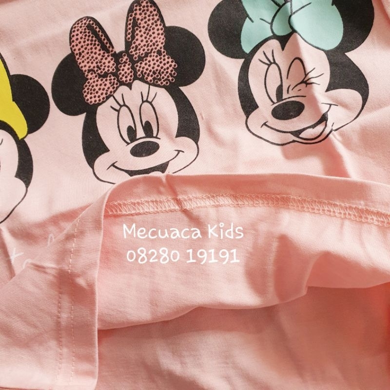 Bộ cộc tay thun cotton Mickey MW cho bé gái