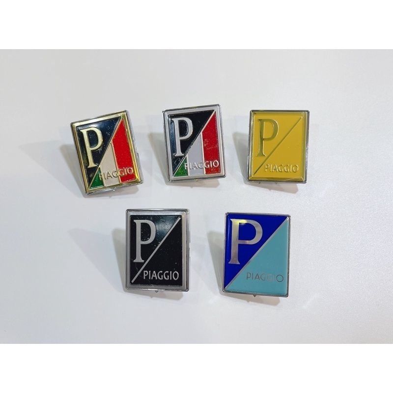 LOGO VESPA ĐỘ chữ P có hình cờ Ý, hoặc các màu trang trí (cho xe máy Piaggio piaggio VESPA, SPRINT, PRIMAVERA GTS GTV ET